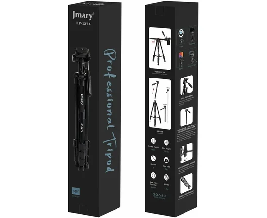 Штатив Jmary KP-2274 для зйомки 41-167см + чохол Black