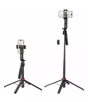 Монопод для селфи Hoco DYY04 трипод + съемный BT пульт Black