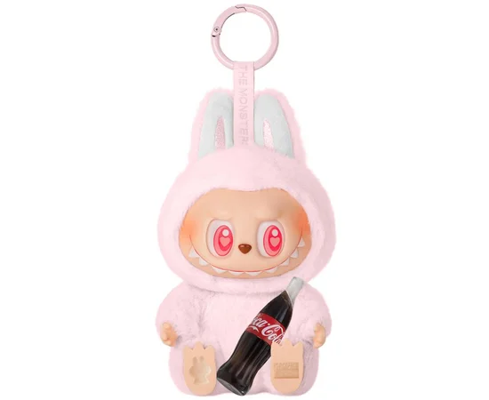 Игрушка - брелок Labubu monsters Pop Mart Big model Cola and Bottle with light and sound Случайный цвет