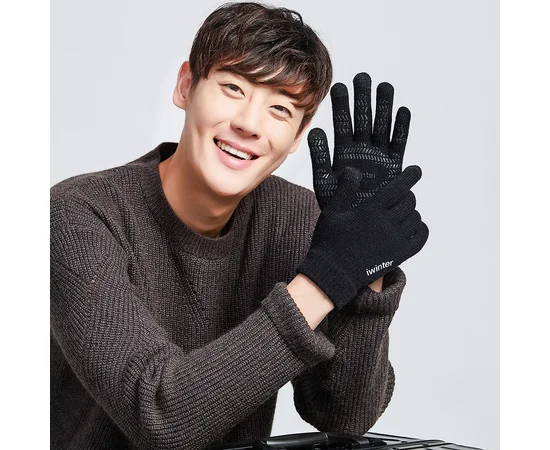 Перчатки сенсорные iWinter (нескользящие) Черный