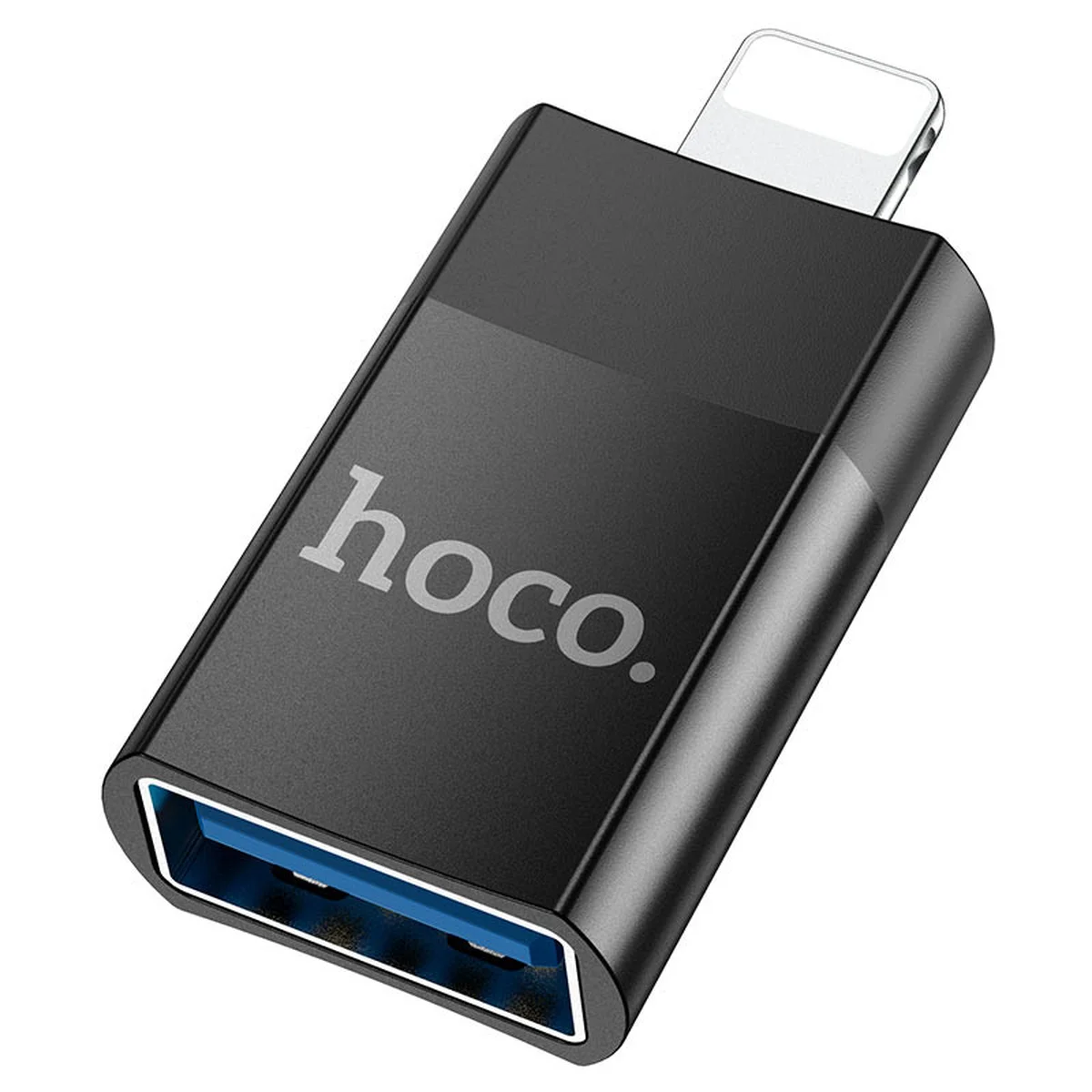 Переходник Hoco UA17 Lightning Male to USB Female USB2.0  Черный