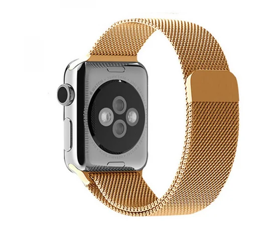 Ремешок Milanese Loop Design для Apple watch 42mm / 44mm Золотой