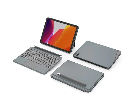 Клавиатура WIWU Combo Touch iPad keyboard case 10.2/10.5'' Grey