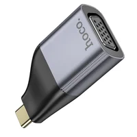 Переходник Hoco UA34 Type-C to VGA Metal grey