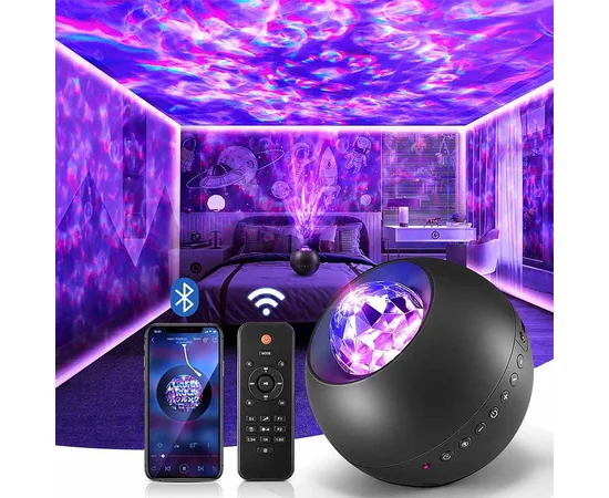 Проектор-ночник Ocean Dream E14 with Bluetooth and Remote Control Black