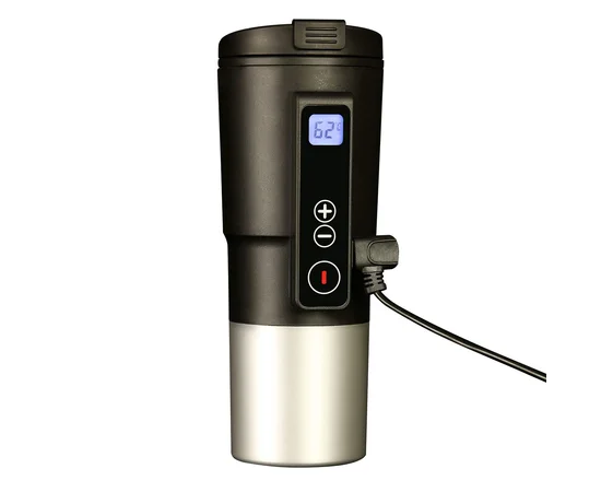 Автомобильная смарт-термокружка RedSalmon с подогревом и контролем температуры 420 мл Черный