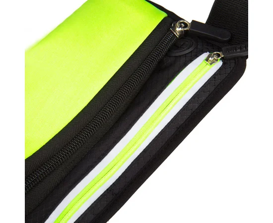 Спортивная сумка на пояс Haissky с карманом для бутылки Зеленый