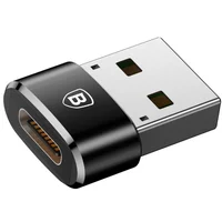 Переходник Baseus USB Male To Type-C Female Adapter Converter 3A (CAAOTG-01) Черный