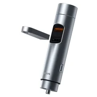 АЗУ FM модулятор Baseus Energy Column Серебряный