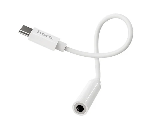 Переходник Hoco LS30 Type-C to 3,5 AUX Белый
