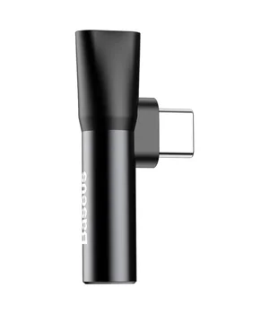 Переходник Baseus L41 Type-C to Type-C + 3.5mm (CATL41) Черный