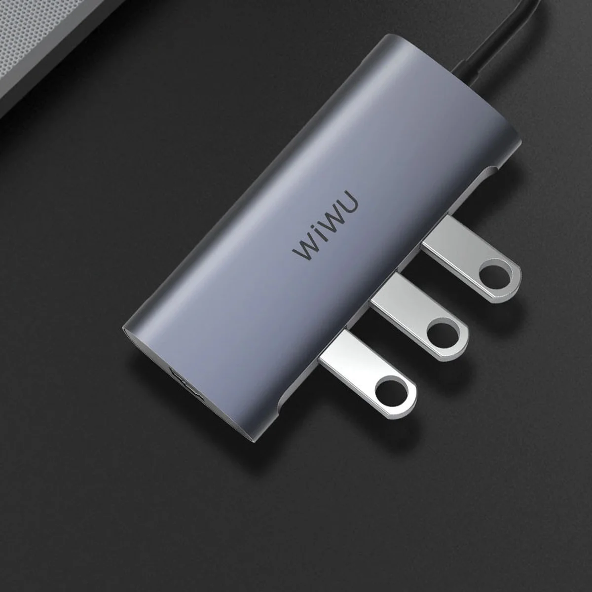 Переходник HUB WIWU Alpha 831HRT Grey