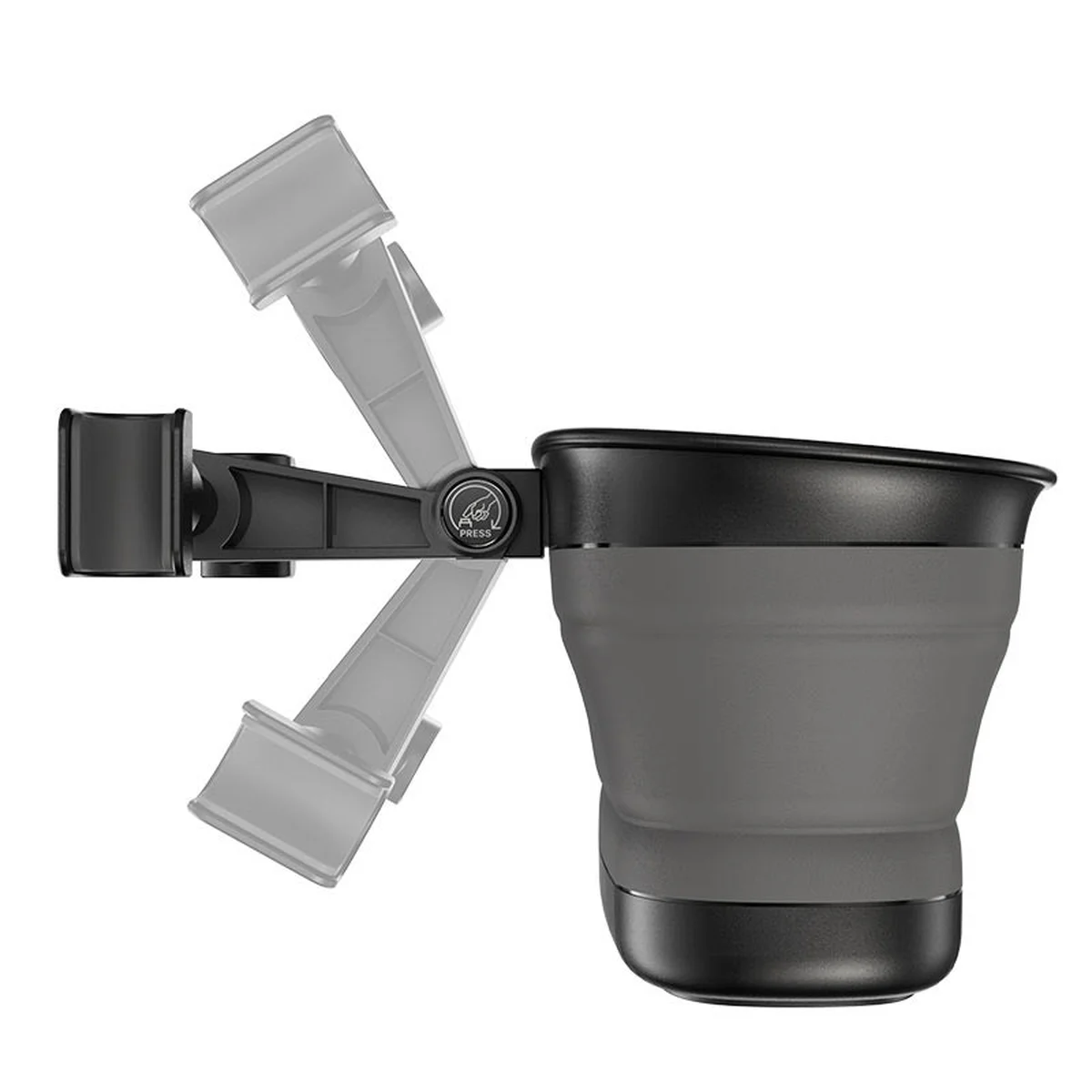 Держатель Hoco PH35 Lucky journey car rear pillow foldable storage box для автомобиля Черный / Серый