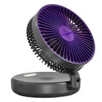 Портативный вентилятор Folding Light Fan 3in1 5000mAh Grey