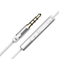 Проводная гарнитура Baseus Encok H06 3.5mm (stereo) (NGH06) Серебряный