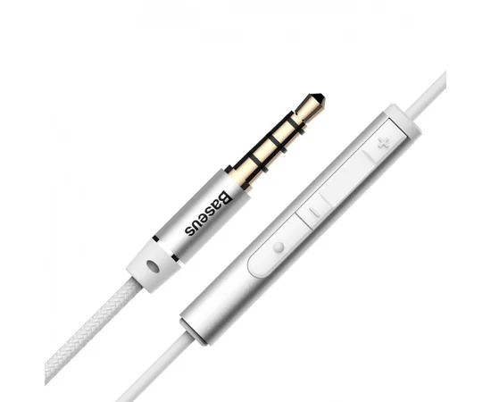 Проводная гарнитура Baseus Encok H06 3.5mm (stereo) (NGH06) Серебряный