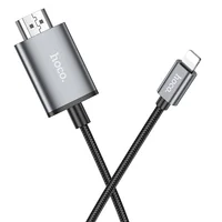 Переходник Hoco UA27 HD Lightning to HDMI (2m) Metal gray