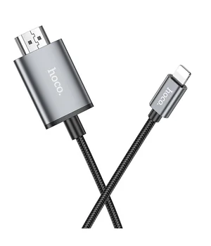 Переходник Hoco UA27 HD Lightning to HDMI (2m) Metal gray