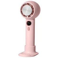 Портативный вентилятор YL007 with Display с подставкой для телефона 2000mAh Pink