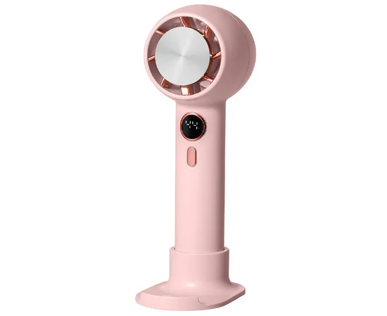 Портативный вентилятор YL007 with Display с подставкой для телефона 2000mAh Pink