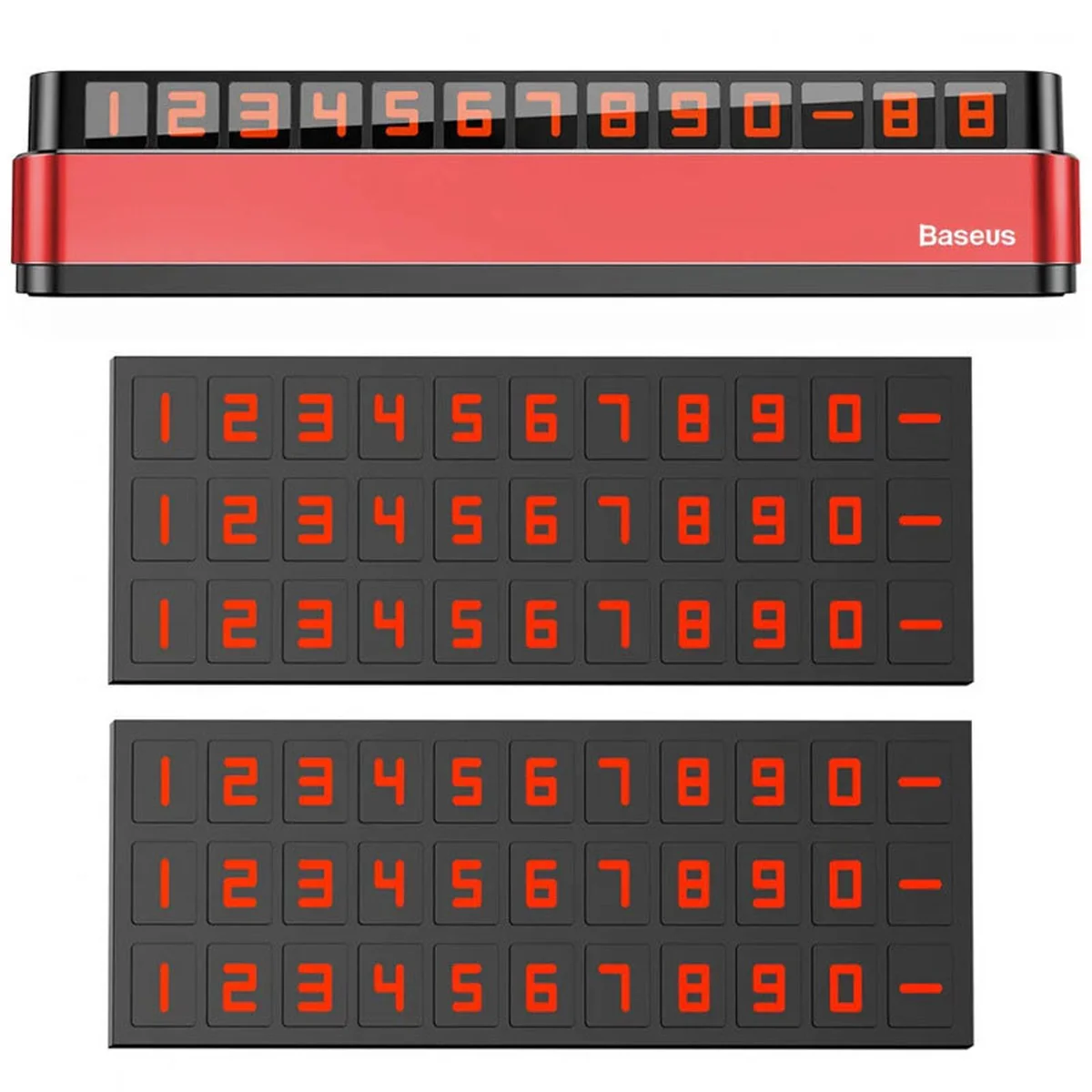 Парковочная карта Baseus Moonlight Box Series Temporary Красный