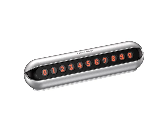 Usams US-ZJ033 Car Kit Parking Number Card Серебряный