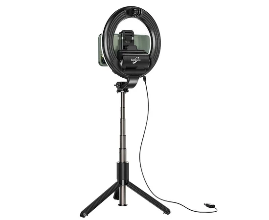 Кольцевая лампа с держателем Hoco LV03 Черный