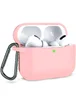 Силиконовый футляр с карабином для наушников AirPods Pro Розовый / Pink
