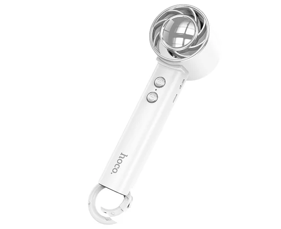 Портативный вентилятор Hoco HX61 Exquisite handheld folding fan 1200 mAh White