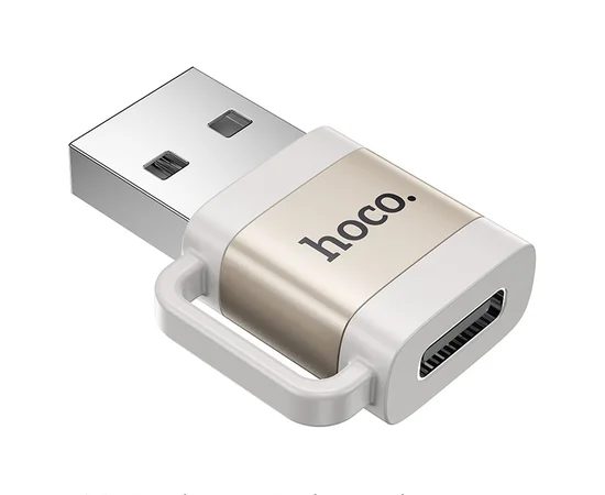 Переходник Hoco UA31D OTG USB male to Type-C female USB2.0 Gray