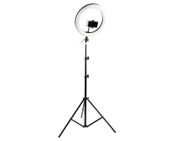 LED подсветка с держателем для смартфона ZD666 (26 см) Белый / Черный