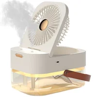 Настільний вентилятор Q7 з водяним охолодженням 3600 mAh White