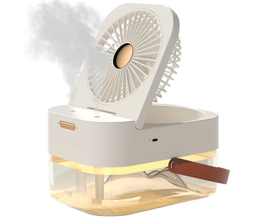 Настольный вентилятор Q7 с водяным охлаждением 3600 mAh White