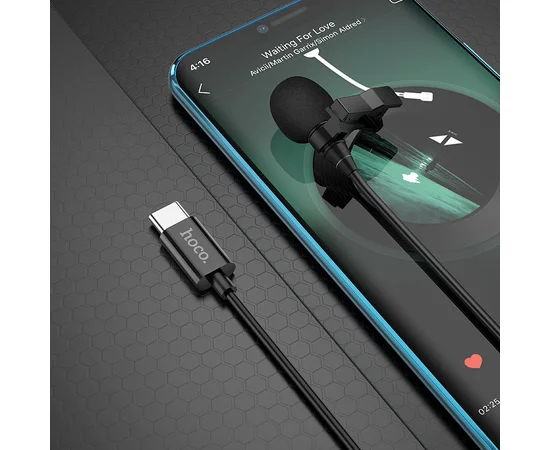 Мікрофон петличний Hoco L14 Type-C Black
