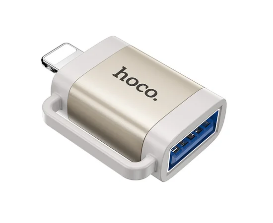 Переходник Hoco UA31A OTG Lightning male to USB female Gray