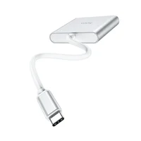 Переходник HUB Hoco HB14 Type-C to USB3.0+HDMI+PD Стальной