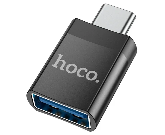 Переходник Hoco UA17 Type-C Male to USB Female USB3.0  Черный