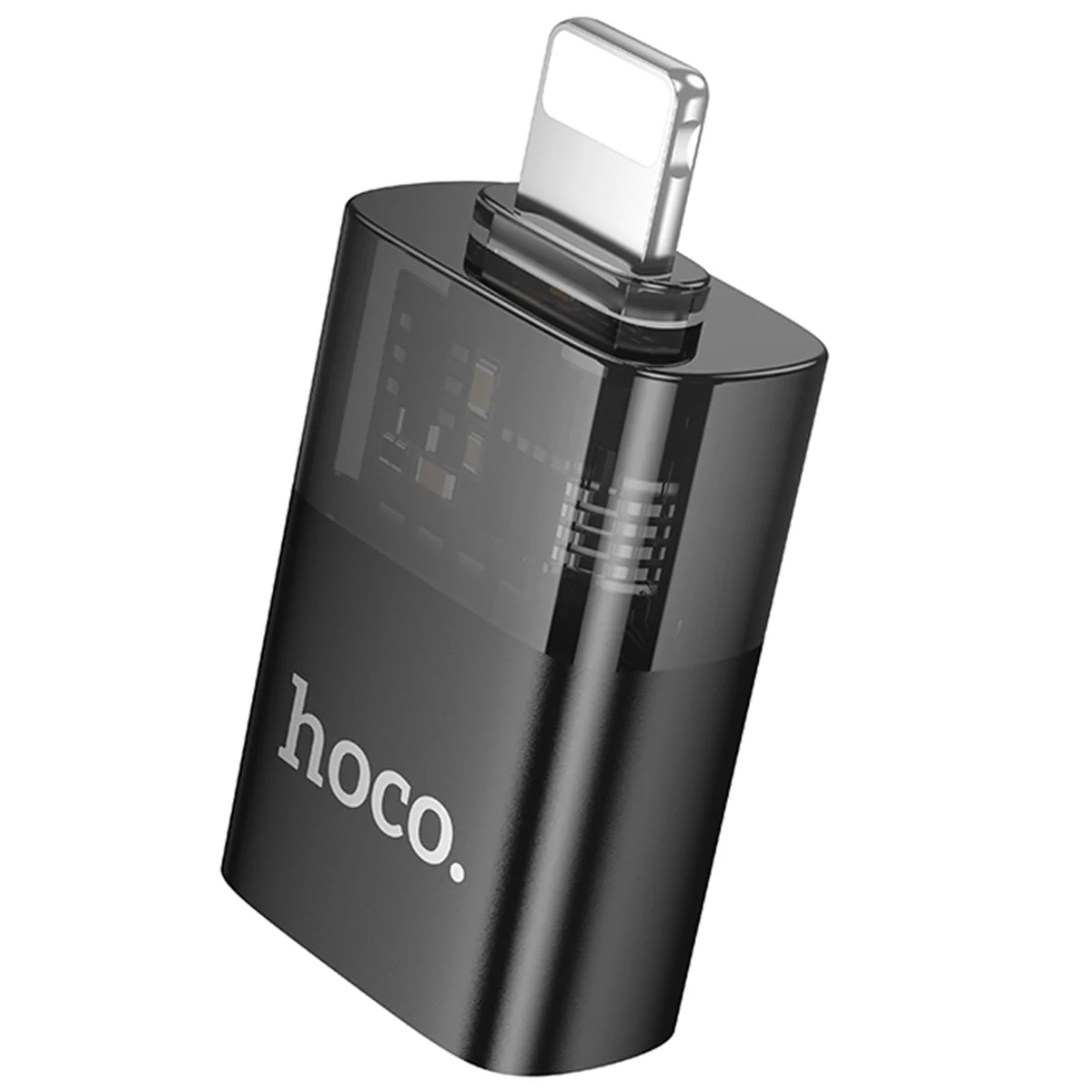 Переходник Hoco UA36 Lightning male to USB female Black