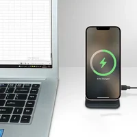 Подставка для телефона STAND JD-S69 с БЗУ 15W Black