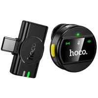 Петличний бездротовий мікрофон Hoco L21 Charm Type-C Black