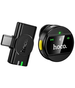 Петличный беспроводной микрофон Hoco L21 Charm Type-C Black Петличный беспроводной микрофон Hoco L21 Charm Type-C Black