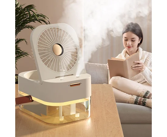 Настольный вентилятор Q7 с водяным охлаждением 3600 mAh White