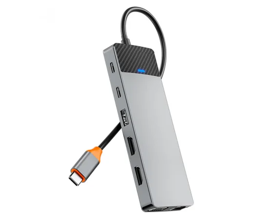 Переходник HUB WIWU Linker Series 12 in 1 Pro Grey