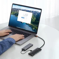 Переходник HUB Baseus Lite Series 4in1 (Type-C to 4xUSB 3.0) 25cm (WKQX03) Black