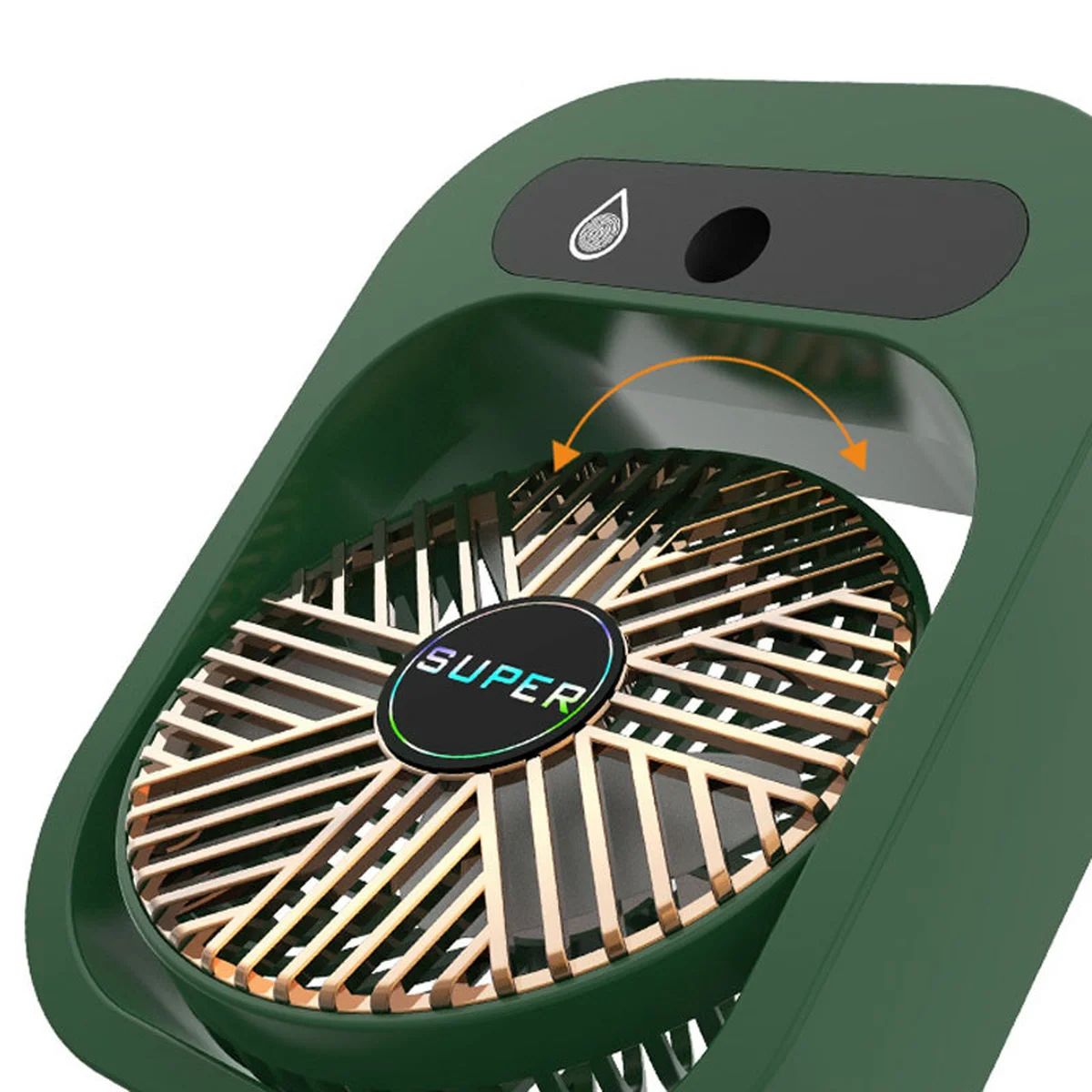Настольный вентилятор Q8 с водяным охлаждением 1200 mAh Green