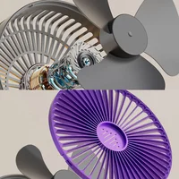 Портативный вентилятор Folding Light Fan 3in1 5000mAh Grey