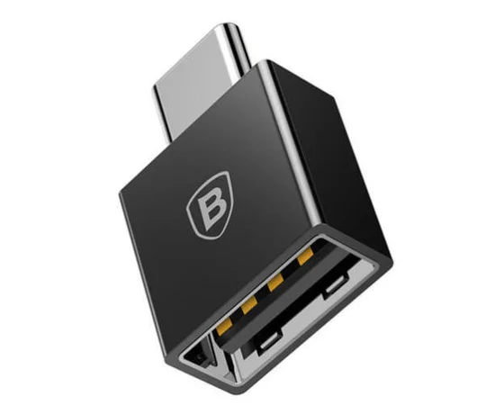 Переходник Baseus Exquisite Type-C Male to USB Female (CATJQ) Черный
