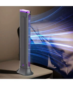 Настольный вентилятор F3 Tower Fan 3 speeds with battery 1200 mAh Purple
