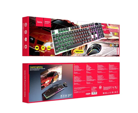 Игровая клавиатура + мышь Hoco GM11 (English version) Черный
