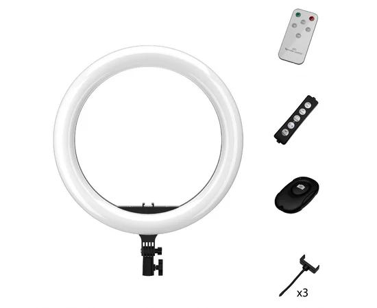 Кольцевая LED лампа Lovely Stream 14'' с пультом управления Черный